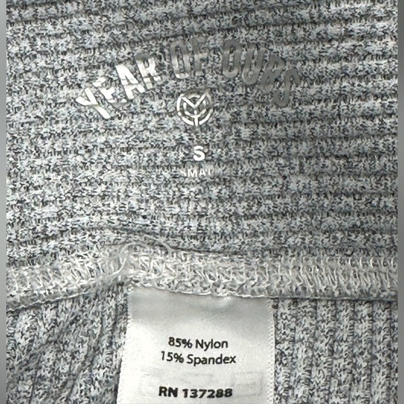 Year of Ours Gray Ribbed Leggings for Athleisure - Picture 5 of 5